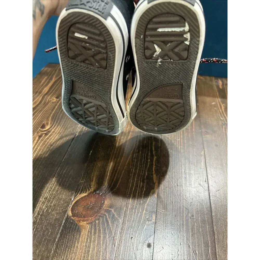 Converse Chuck Taylor All Star Street Slip Kids Size‎ 11 Shoes Black Red 662340F